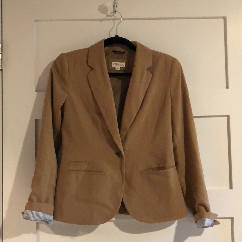 Merona Blazer with hot pink details